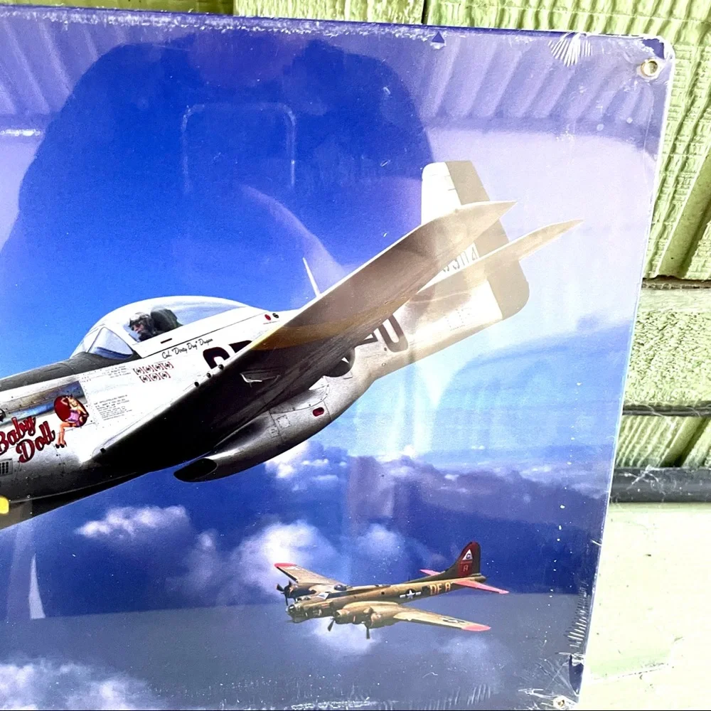 NEW Heavy Duty Steel North American P-51 Mustang Metal Sign